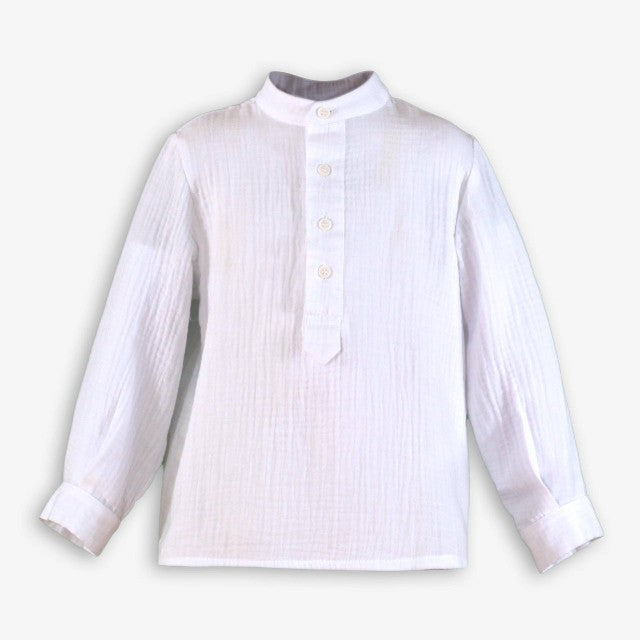 CAMISA INFANTIL NIÑO BLANCO
