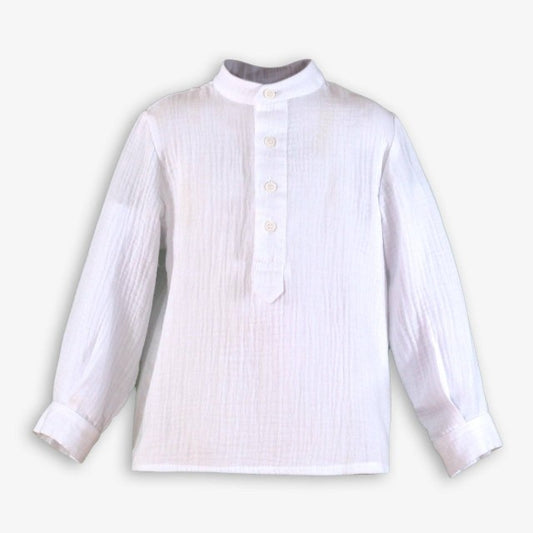 CAMISA INFANTIL NIÑO BLANCO
