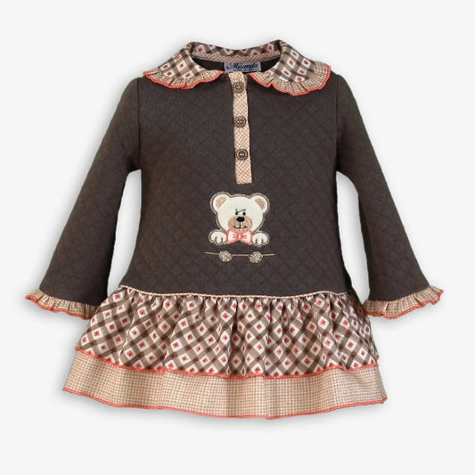 VESTIDO BEBE MARRON