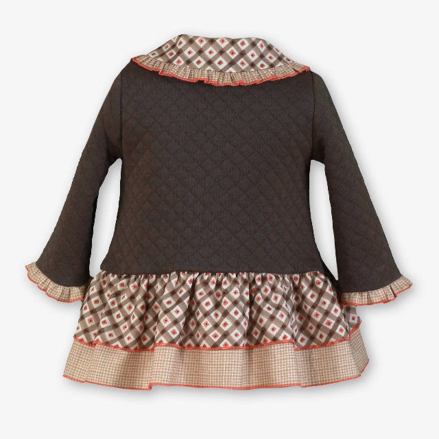 VESTIDO BEBE MARRON