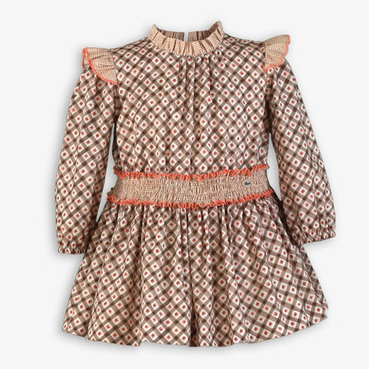 VESTIDO INFANTIL MARRON