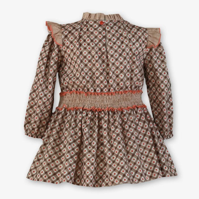 VESTIDO INFANTIL MARRON