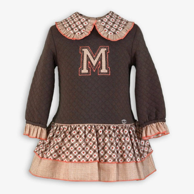 VESTIDO INFANTIL MARRON