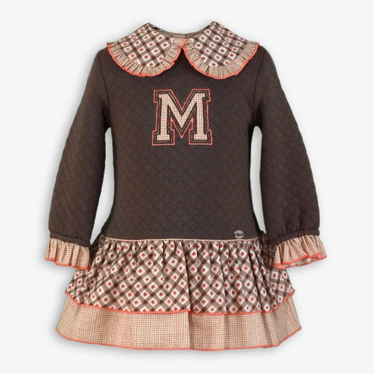 VESTIDO INFANTIL MARRON
