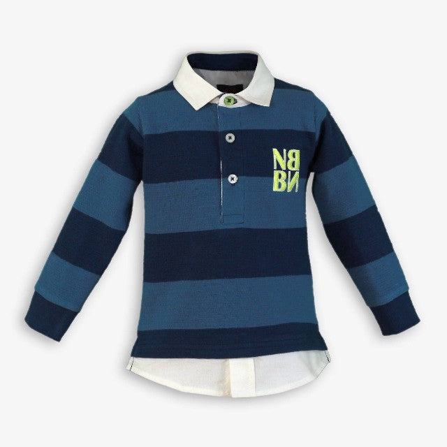POLO BEBE NIÑO AZULADO