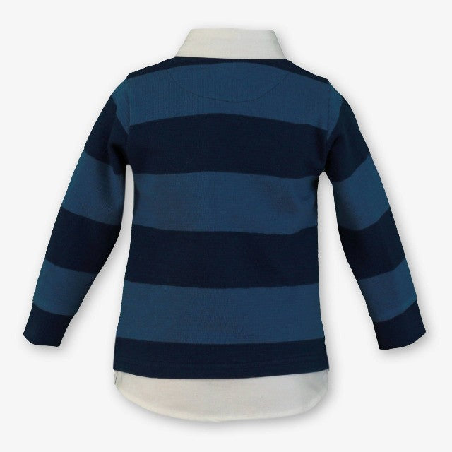 POLO BEBE NIÑO AZULADO