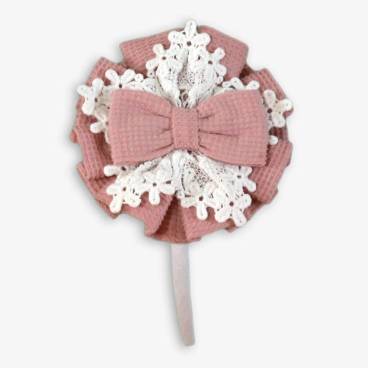 DIADEMA -PINZA ROSA