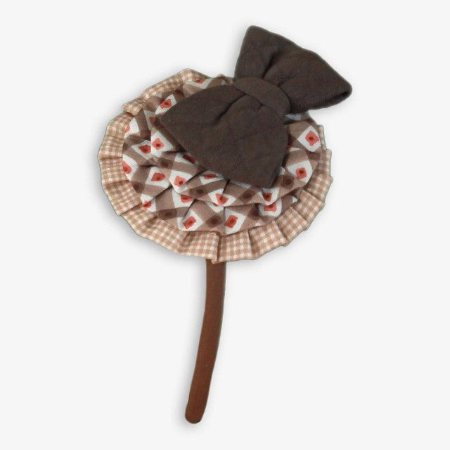 DIADEMA -PINZA MARRON