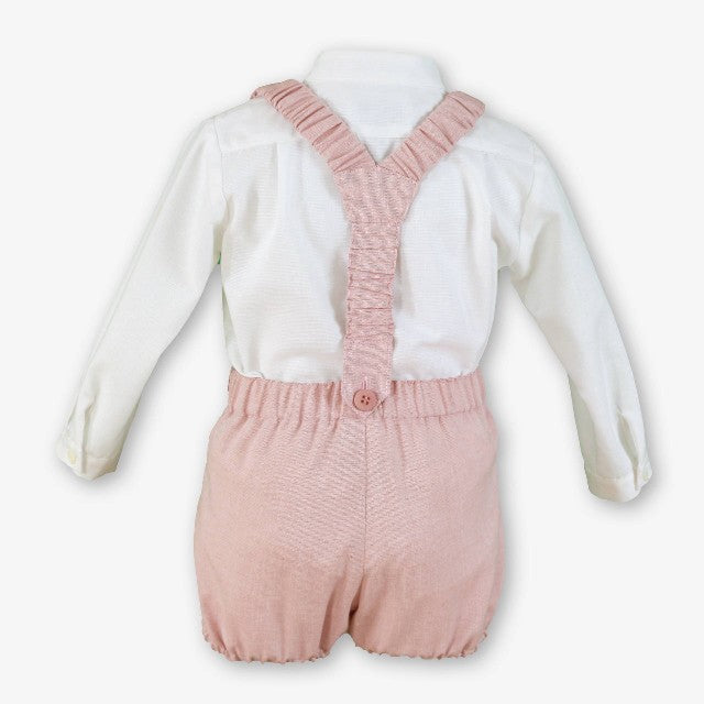 CAMISA ML-PANT.CORTO BEBE NIÑO ROSA