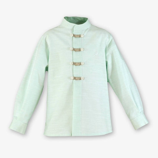 CAMISA ML INFANTIL NIÑO VERDE