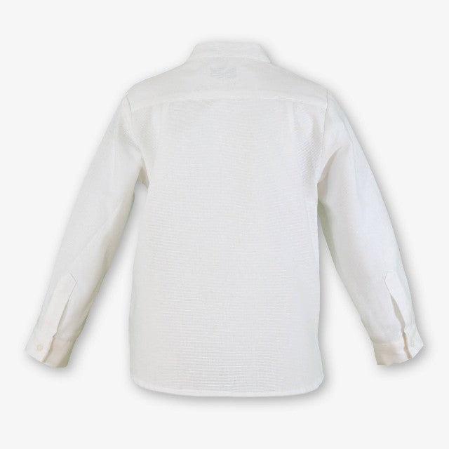 CAMISA ML INFANTIL NIÑO BLANCO