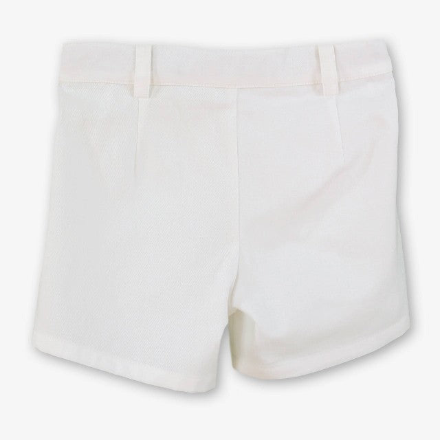 PANTALON CORTO INFANTIL NIÑO BLANCO