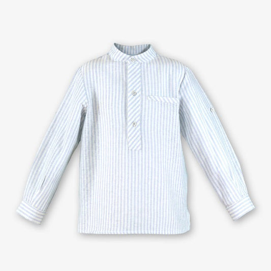 CAMISA ML INFANTIL NIÑO CELESTE