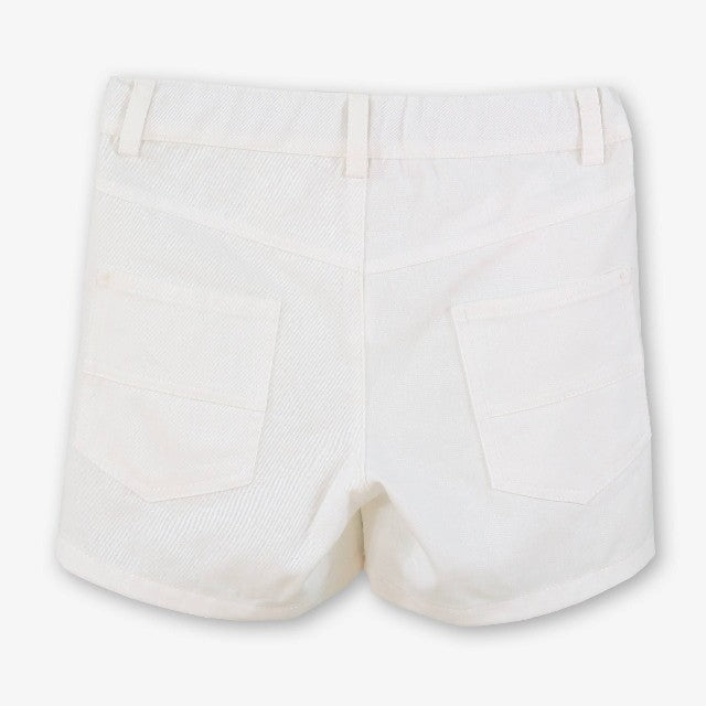 PANTALON CORTO INFANTIL NIÑO BLANCO