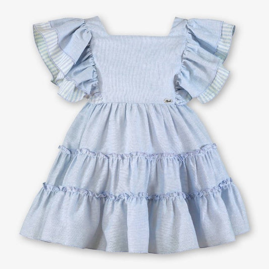 VESTIDO INFANTIL CELESTE