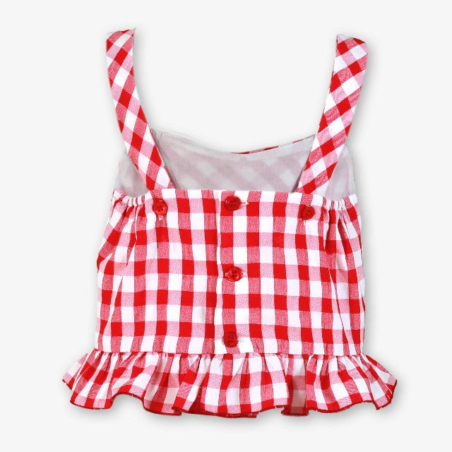 TOP INFANTIL NIÑA ROJO