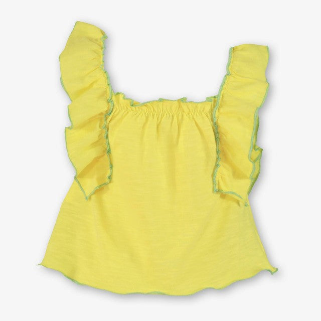 CAMISETA BEBE NIÑA AMARILLO
