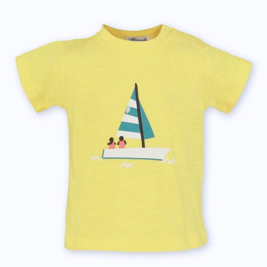 CAMISETA BEBE NIÑO AMARILLO