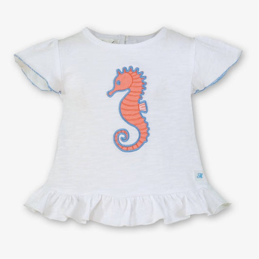 CAMISETA BEBE NIÑA BLANCO