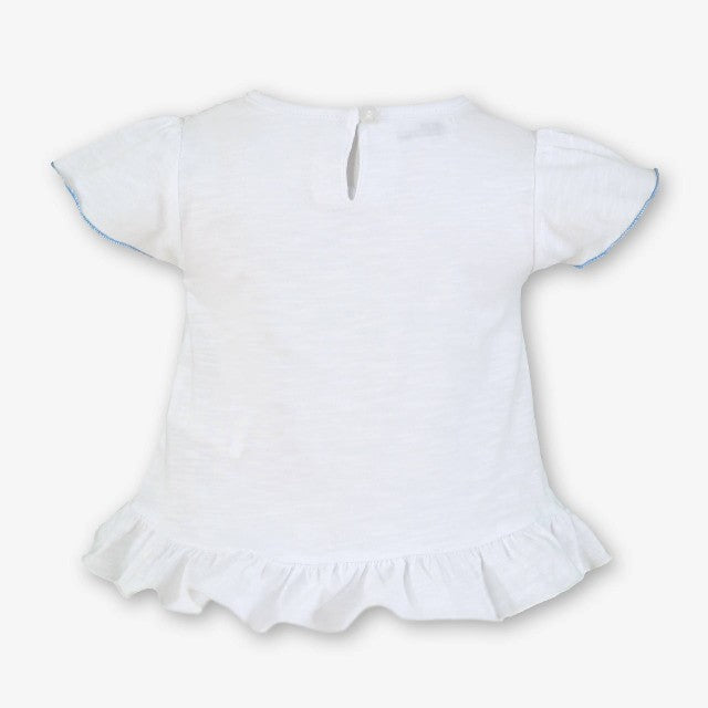 CAMISETA BEBE NIÑA BLANCO