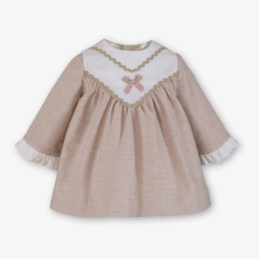 VESTIDO BEBE BEIG