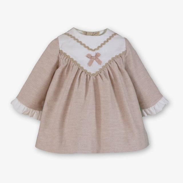 VESTIDO BEBE BEIG