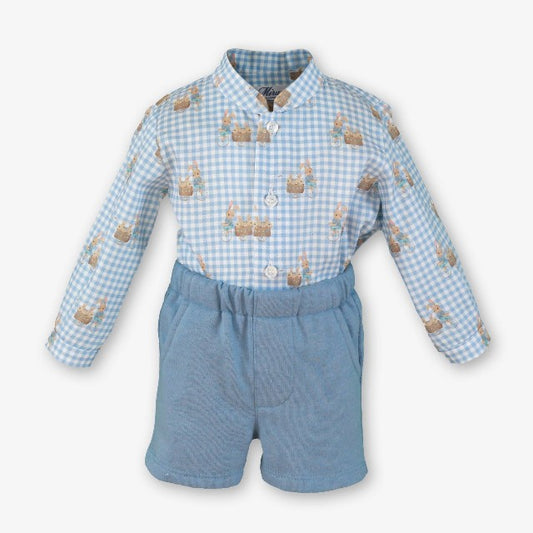 CONJUNTO BEBE NIÑO AZUL
