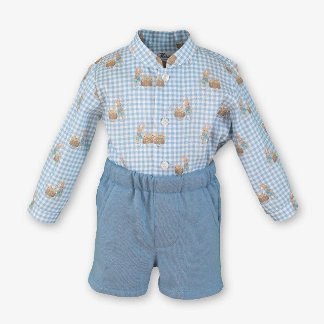 CONJUNTO BEBE NIÑO AZUL