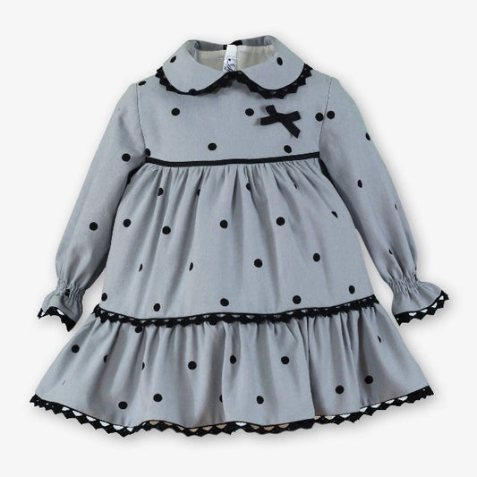VESTIDO BEBE GRIS