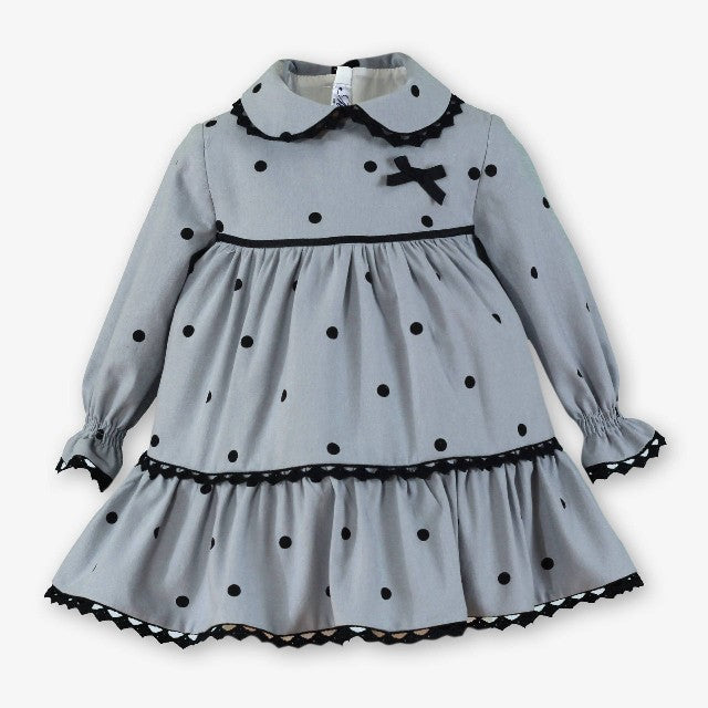 VESTIDO BEBE GRIS
