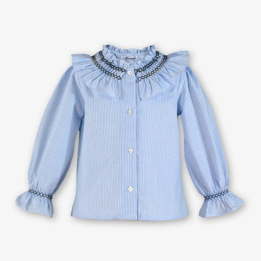 BLUSA INFANTIL NIÑA CELESTE