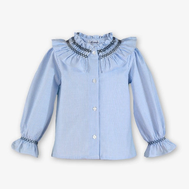 BLUSA INFANTIL NIÑA CELESTE