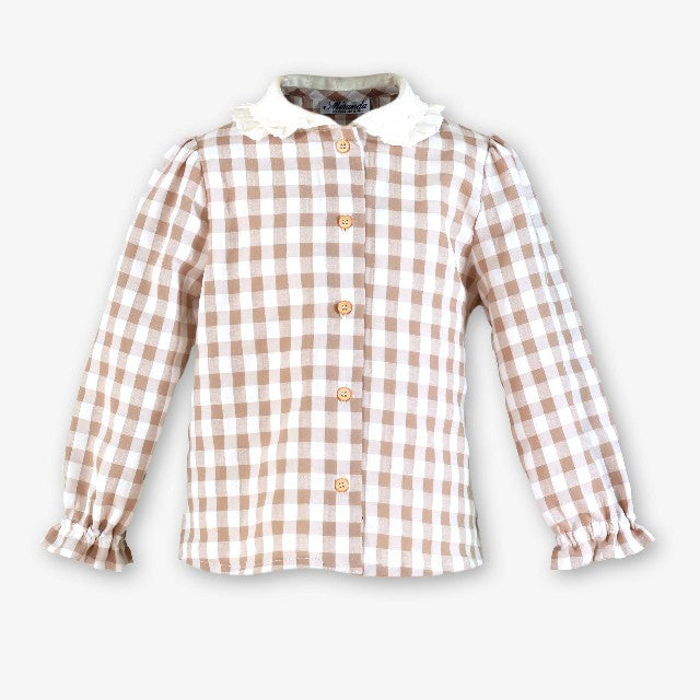 BLUSA INFANTIL NIÑA CAMEL