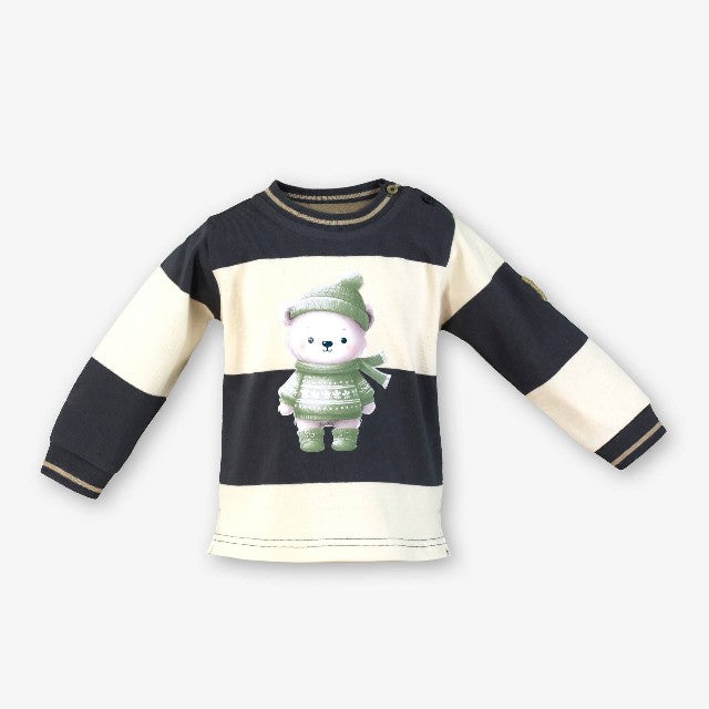 POLO BEBE NIÑO GRIS