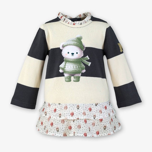 VESTIDO BEBE GRIS