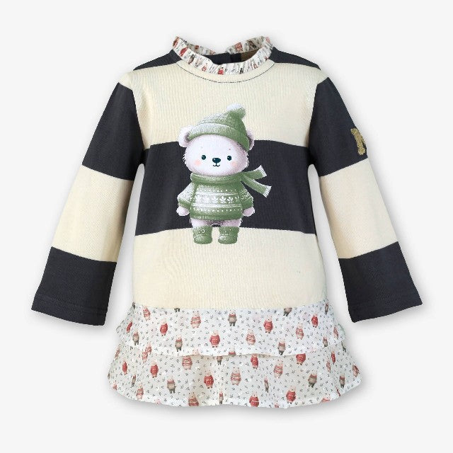 VESTIDO BEBE GRIS